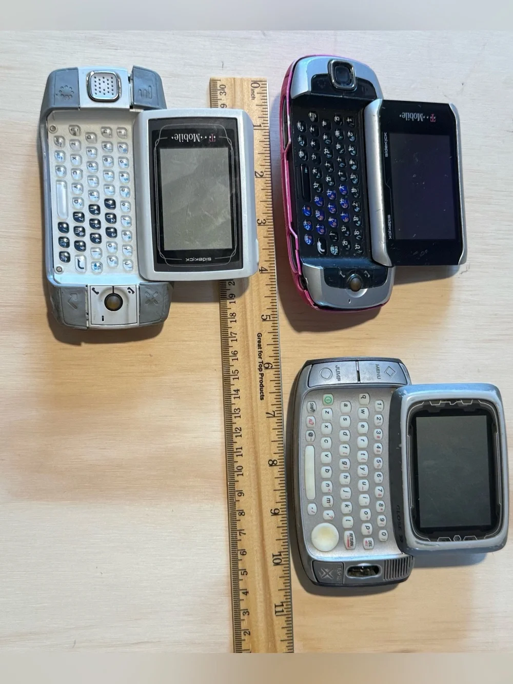 3-T-Mobile Sidekick PV150/200/HT-G01011 Gray “UNTESTED”No-Charger Read Info Blw